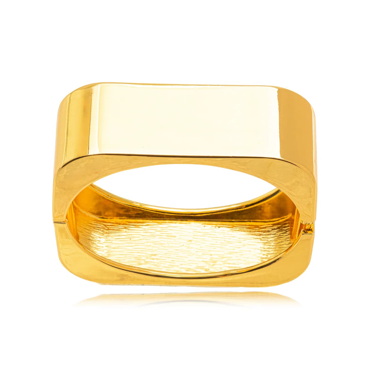 Quadrado liso dourado