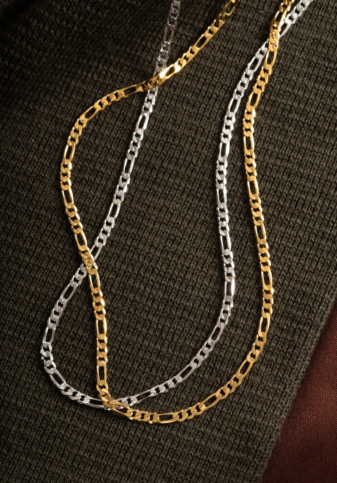 Masculino 3x1 liso dourado