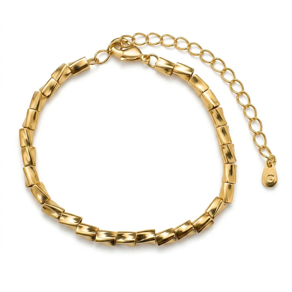 Canutilho torcido liso dourado