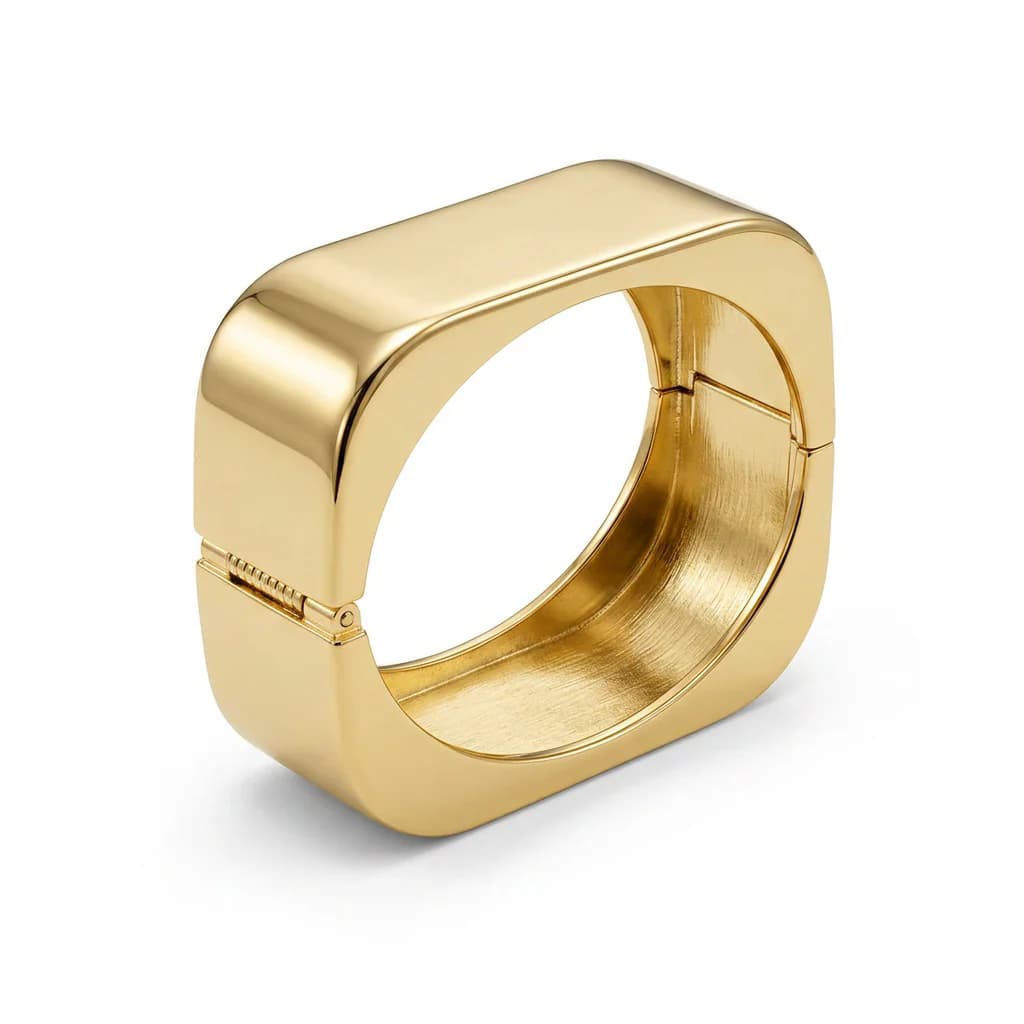 Quadrado liso dourado