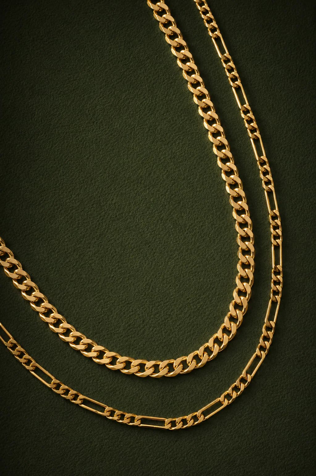 Masculino 3x1 liso dourado