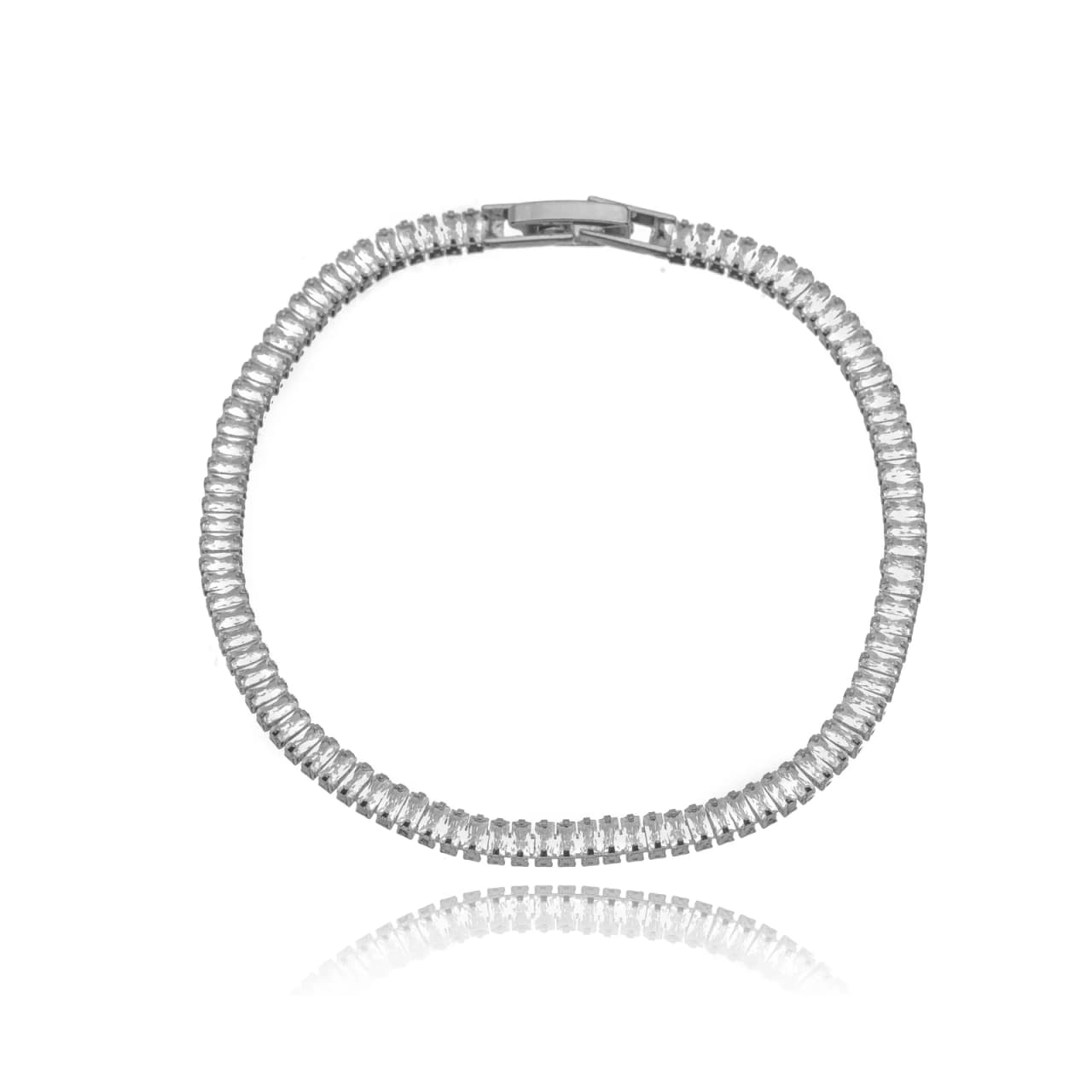 Riviera baguete branco cristal