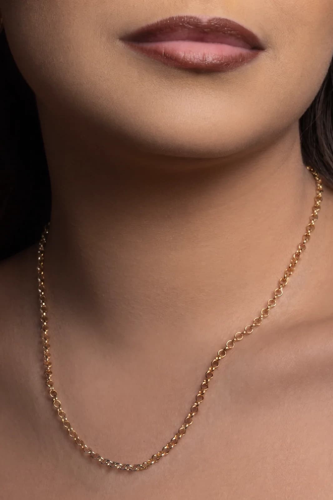 Elo português liso dourado
