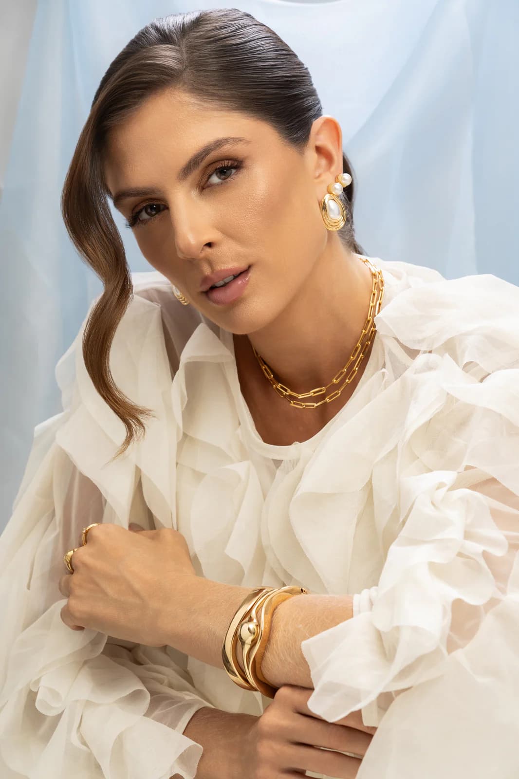 Ondulado liso dourado B