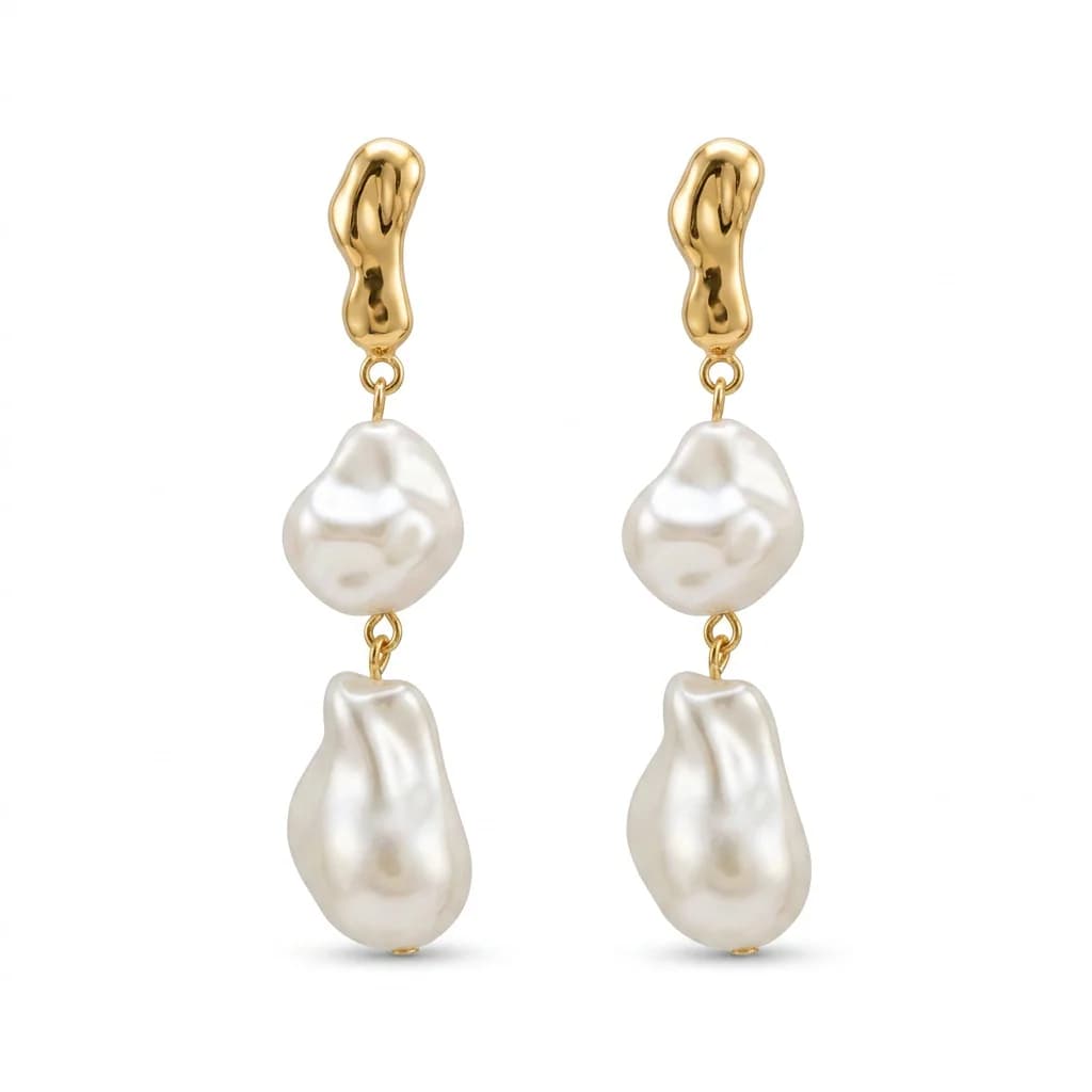 Orgânico pérolas dourado