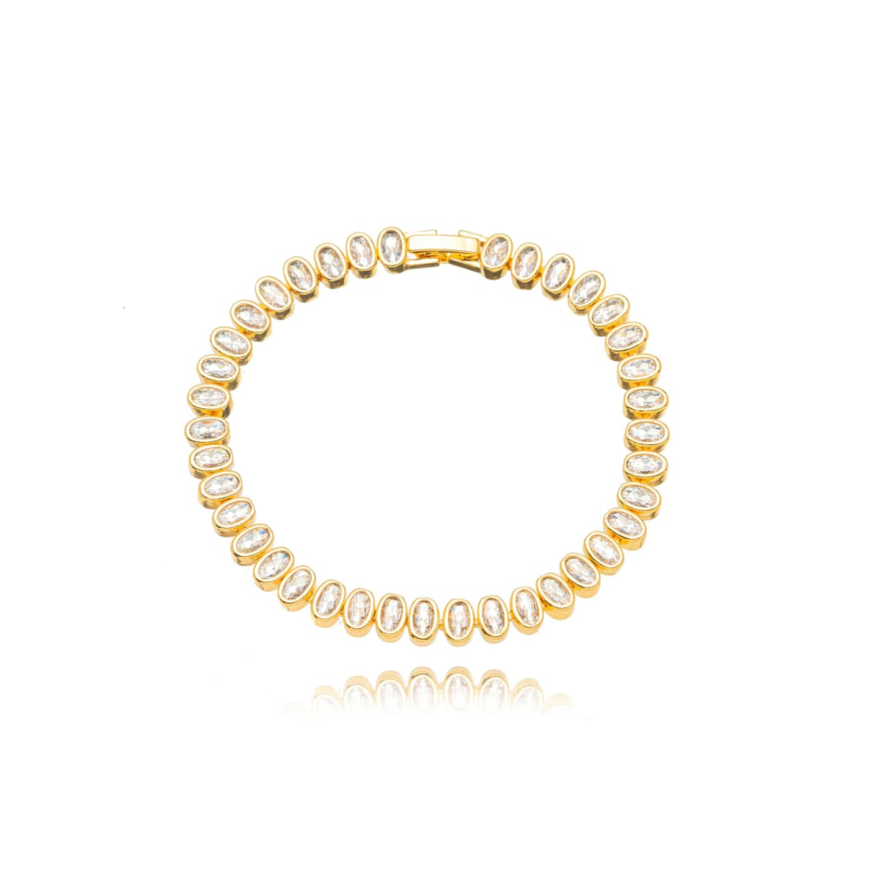 Cristais ovais cristal dourado