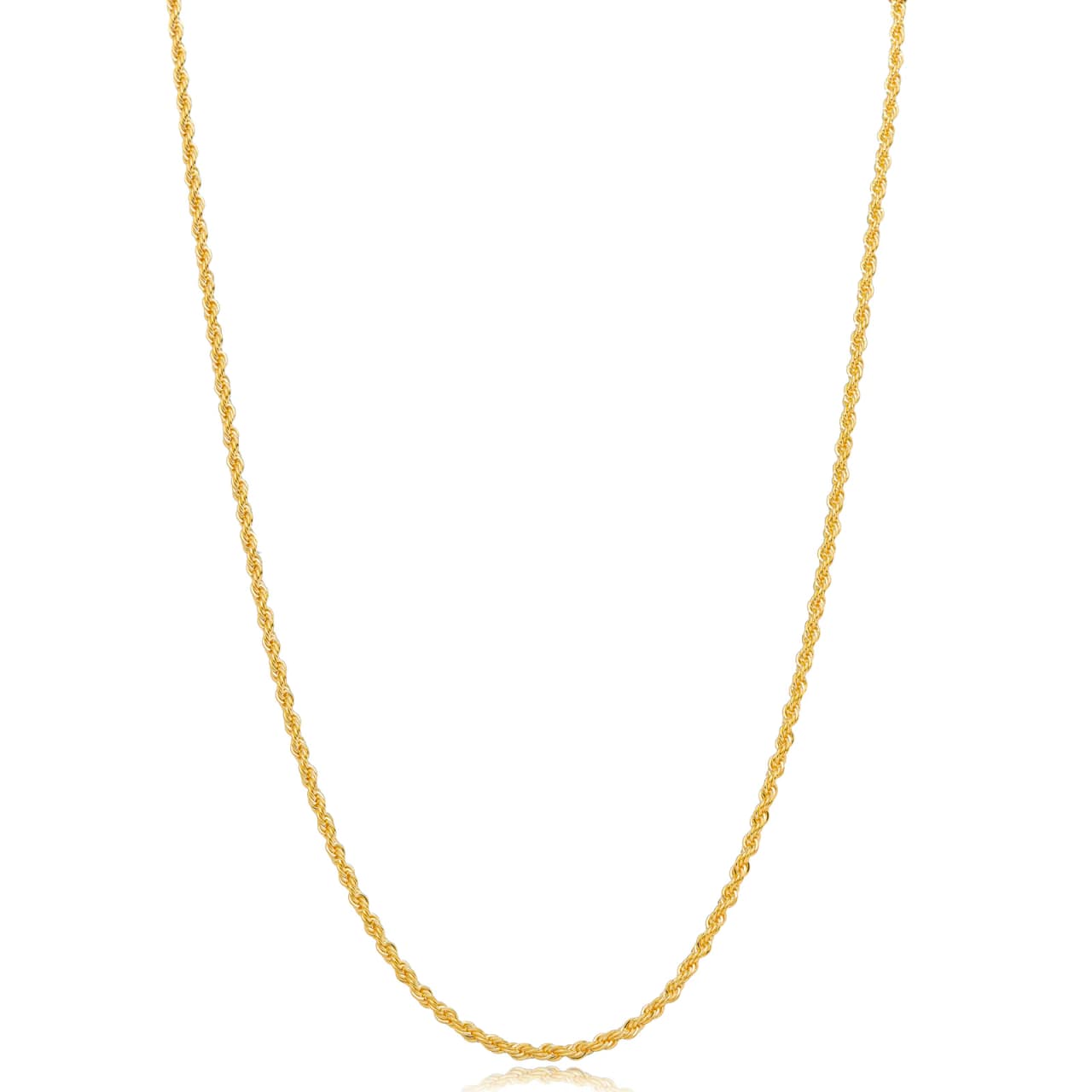 Cordão baiano fino liso dourado